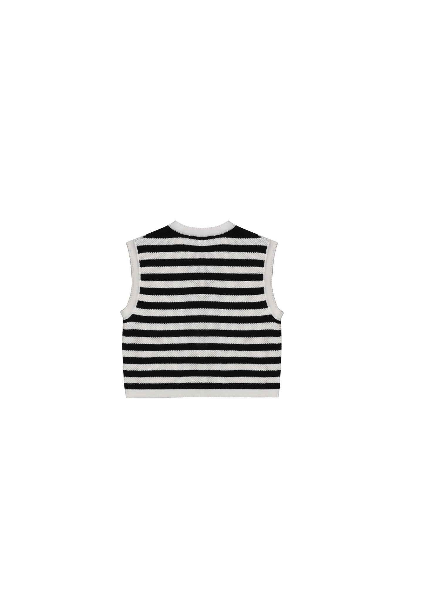 RYRANYI Striped Vest In Black and Whte | MADA IN CHINA