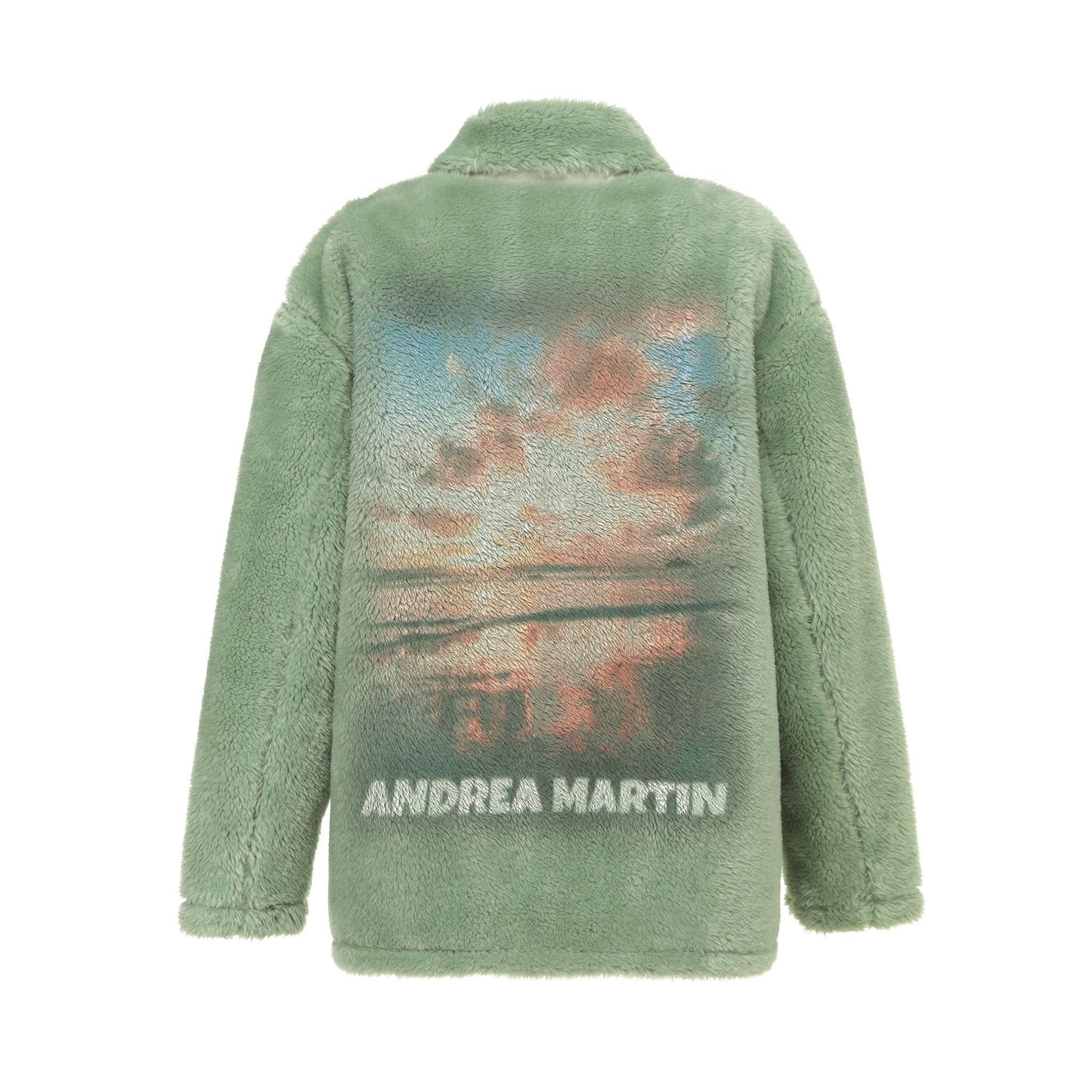 ANDREA MARTIN Sunset Wool Jacket Green | MADA IN CHINA
