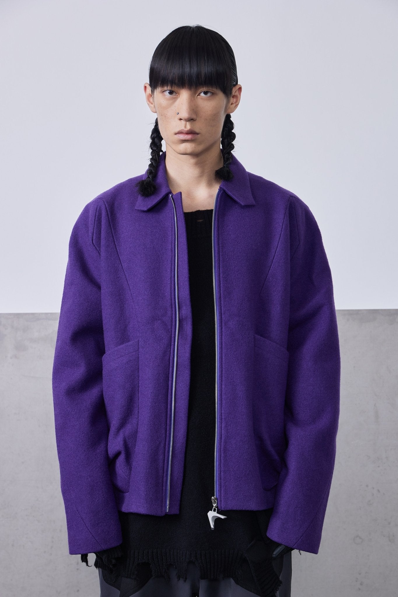 ROARINGWILD Symmetric Wool Jacket | MADA IN CHINA