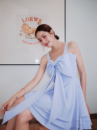 MASION.W Taro Bowtie Slip Dress | MADA IN CHINA