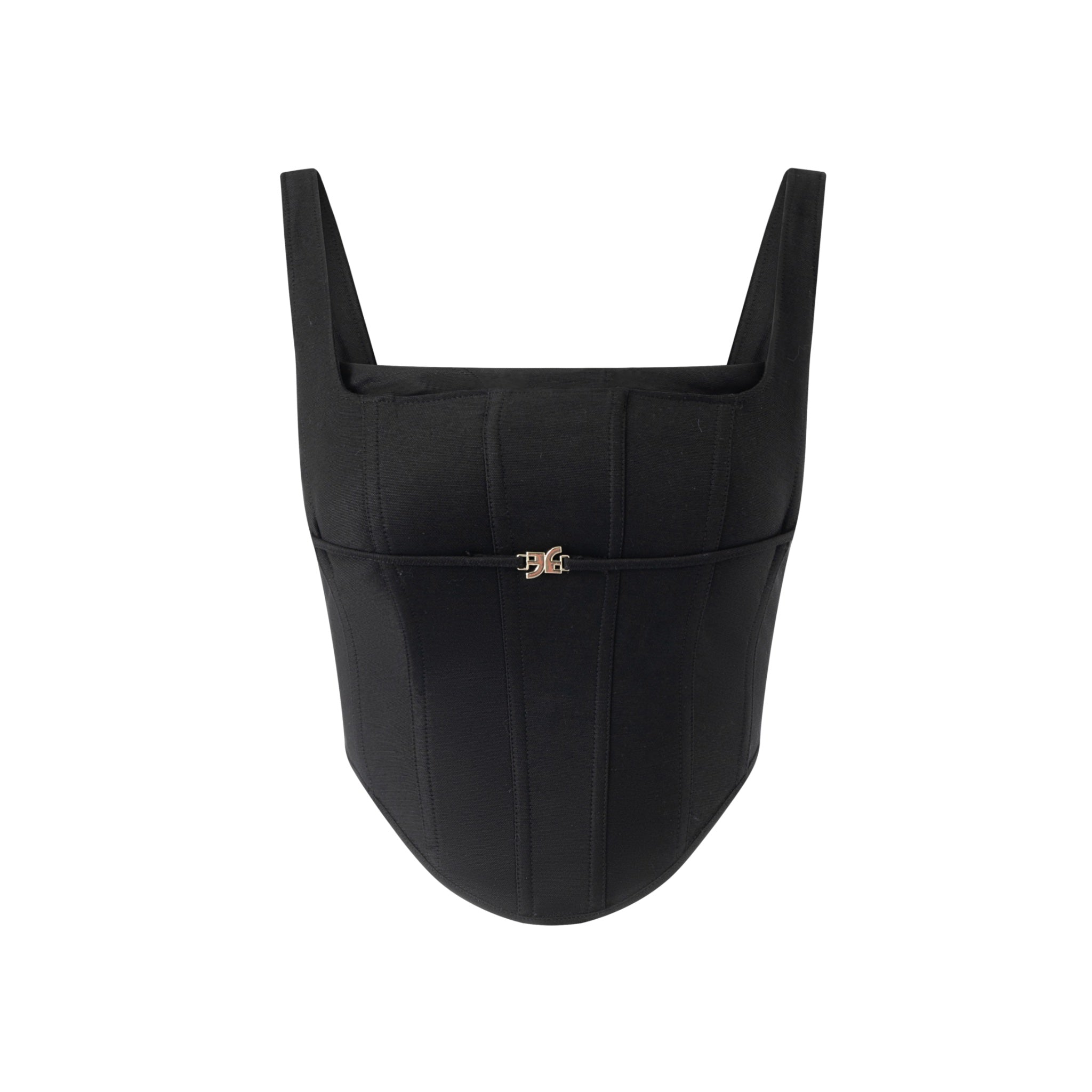 ONOFFON Three-dimensional Tailoring Black Herringbone Corset | MADA IN CHINA