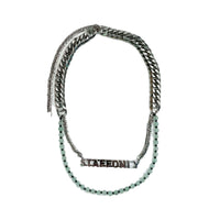 STAFF ONLY Titanium And Jade Layering Necklace | MADA IN CHINA