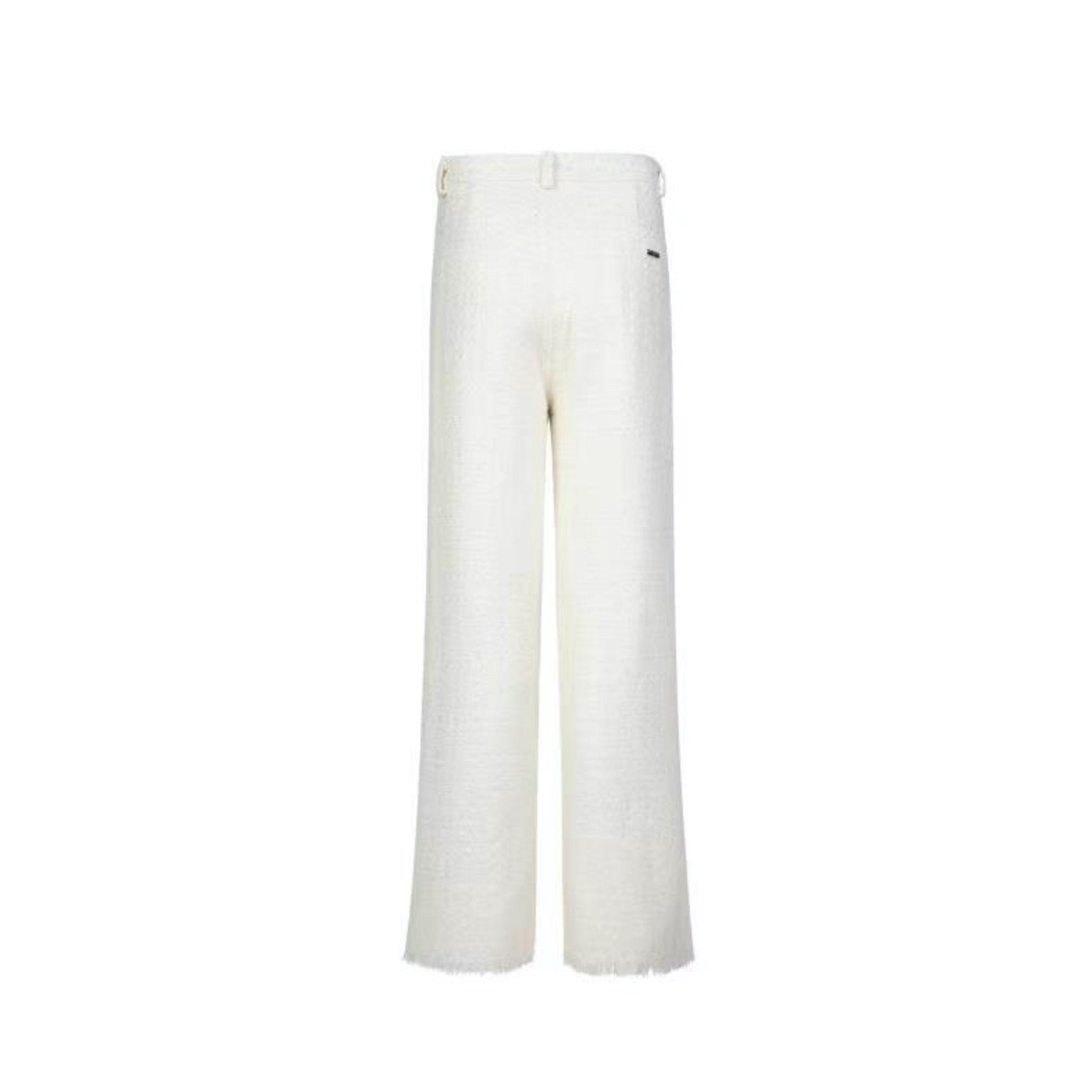 13 DE MARZO Tweed Trousers White | MADA IN CHINA