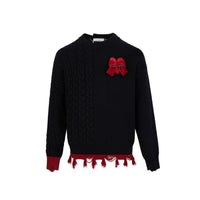 13 DE MARZO Valentine Bow&Heart Sweater Black | MADA IN CHINA