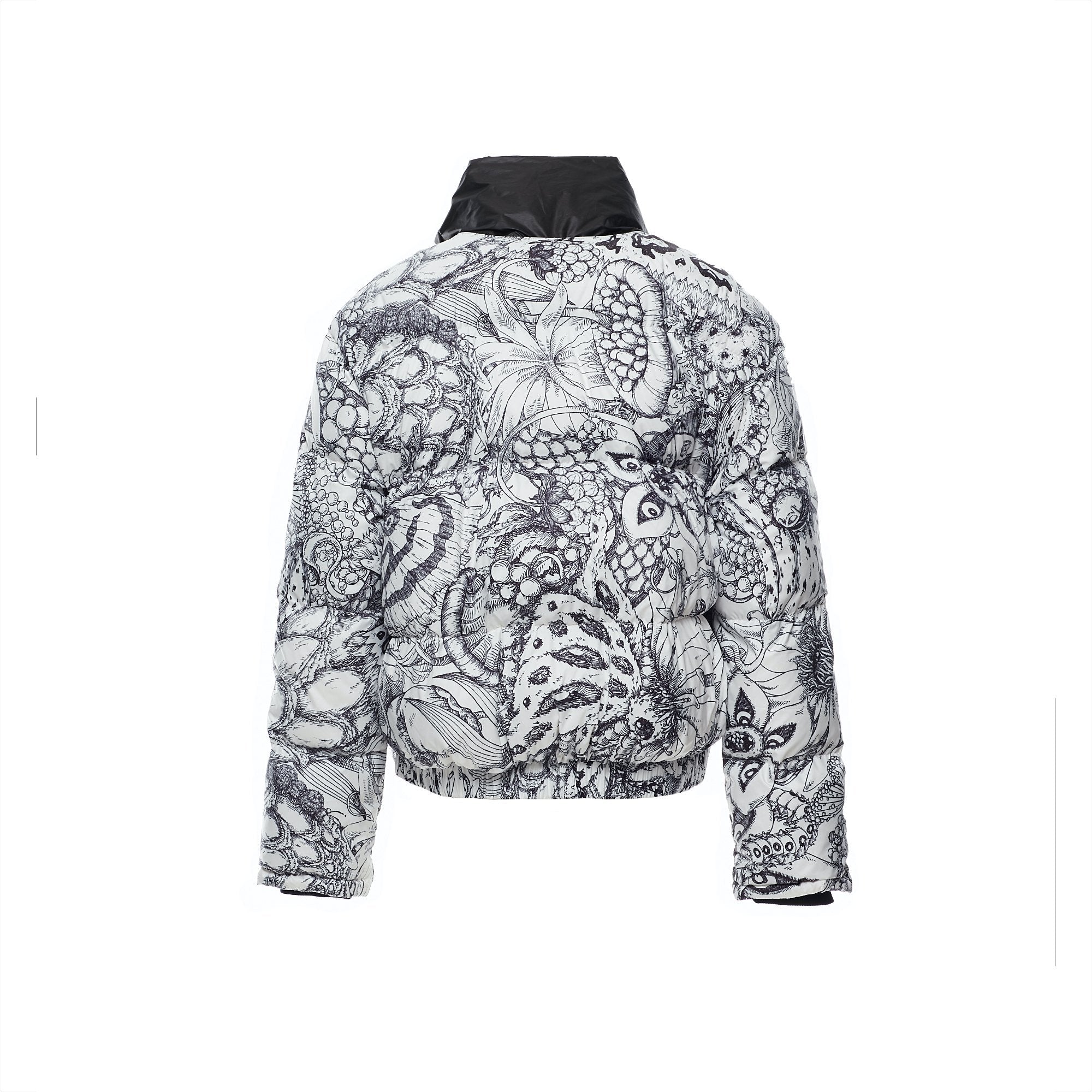 Laurence & Chico Van Dusen Garden Print Puffer Jacket | MADA IN CHINA