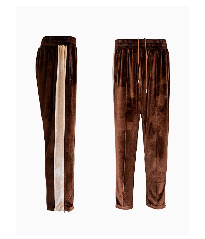 CHARLIE LUCIANO Velvet Pants Brown | MADA IN CHINA