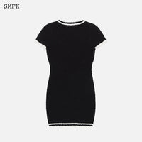 SMFK Vintage College Knit Skirt Black | MADA IN CHINA