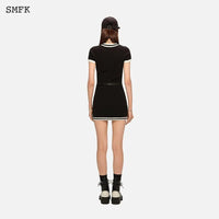 SMFK Vintage College Knit Skirt Black | MADA IN CHINA