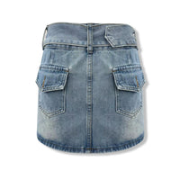 AIMME SPARROW Vintage Denim Skirt | MADA IN CHINA