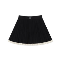 SMFK Vintage School Knit Pleated Skirt Black | MADA IN CHINA