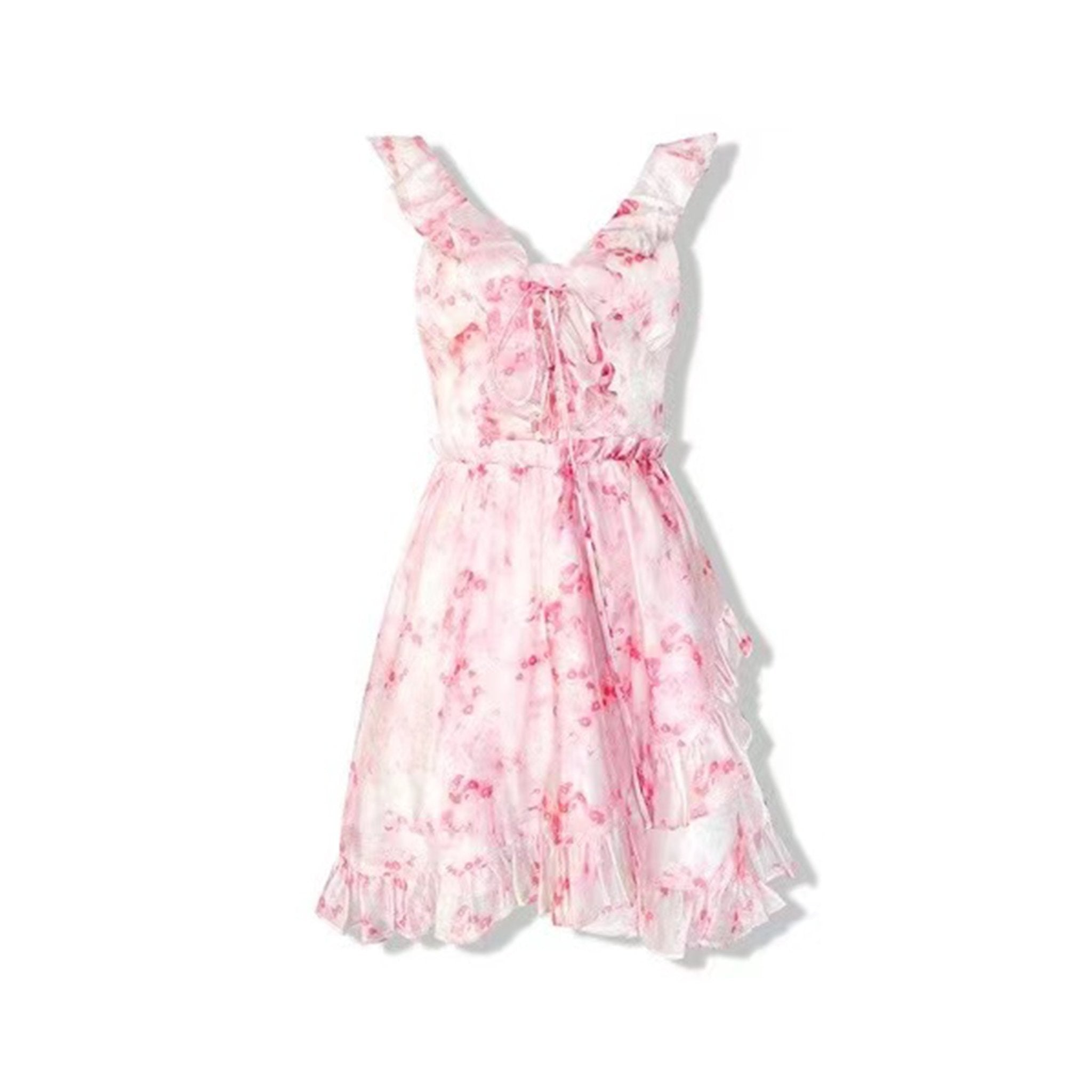 AIMME SPARROW Waist Sling Floral Dress | MADA IN CHINA