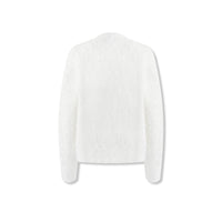 AIMME SPARROW White A-line Cardigan | MADA IN CHINA