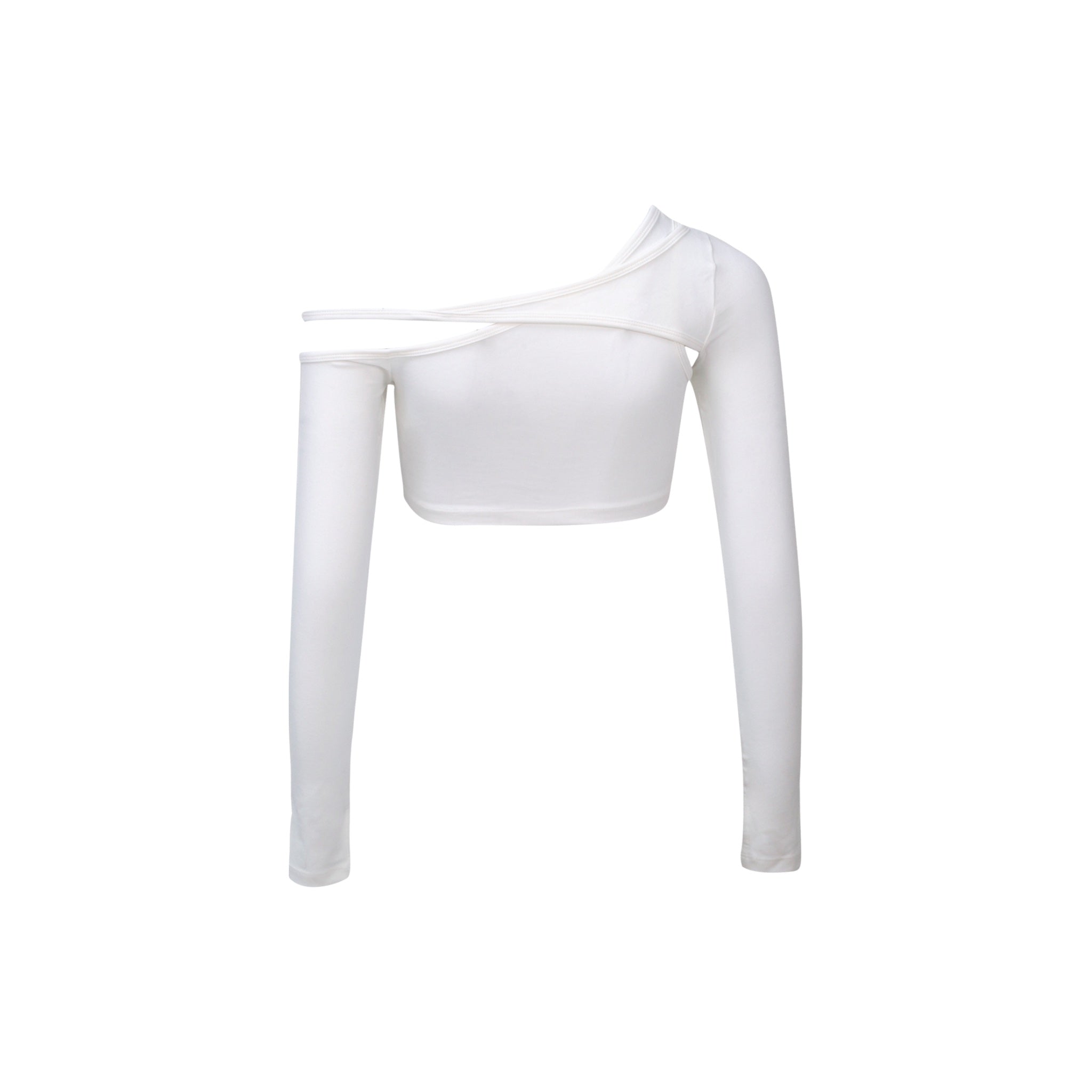 ANN ANDELMAN White Atrapless Deconstructed Top | MADA IN CHINA
