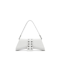 LOST IN ECHO White Barrett Metal Chain Shoulder Bag Large | MADA IN CHINA