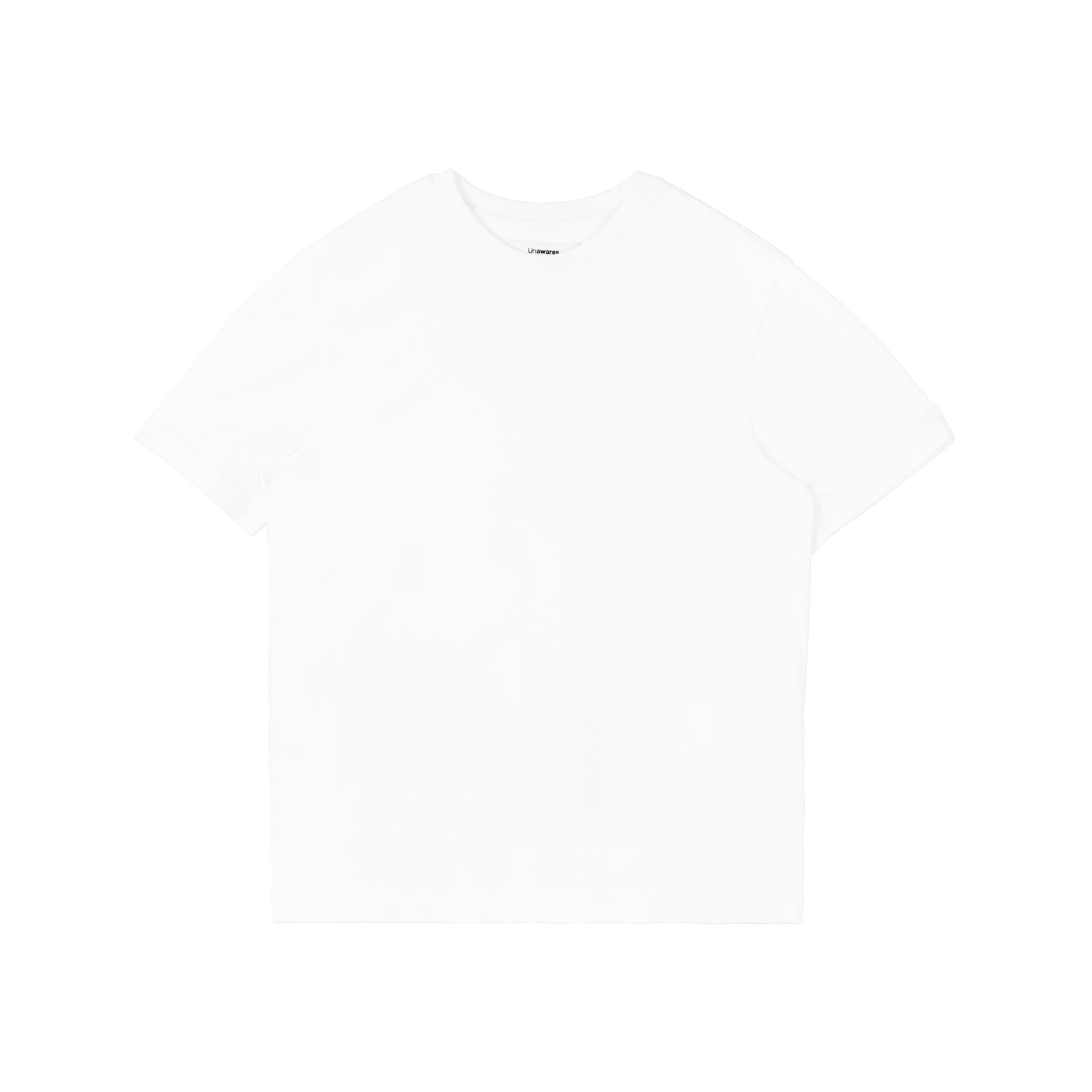 UNAWARES White Basic Slim Fit T-shirt | MADA IN CHINA