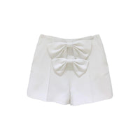 MASION.W White Bowtie Shorts | MADA IN CHINA