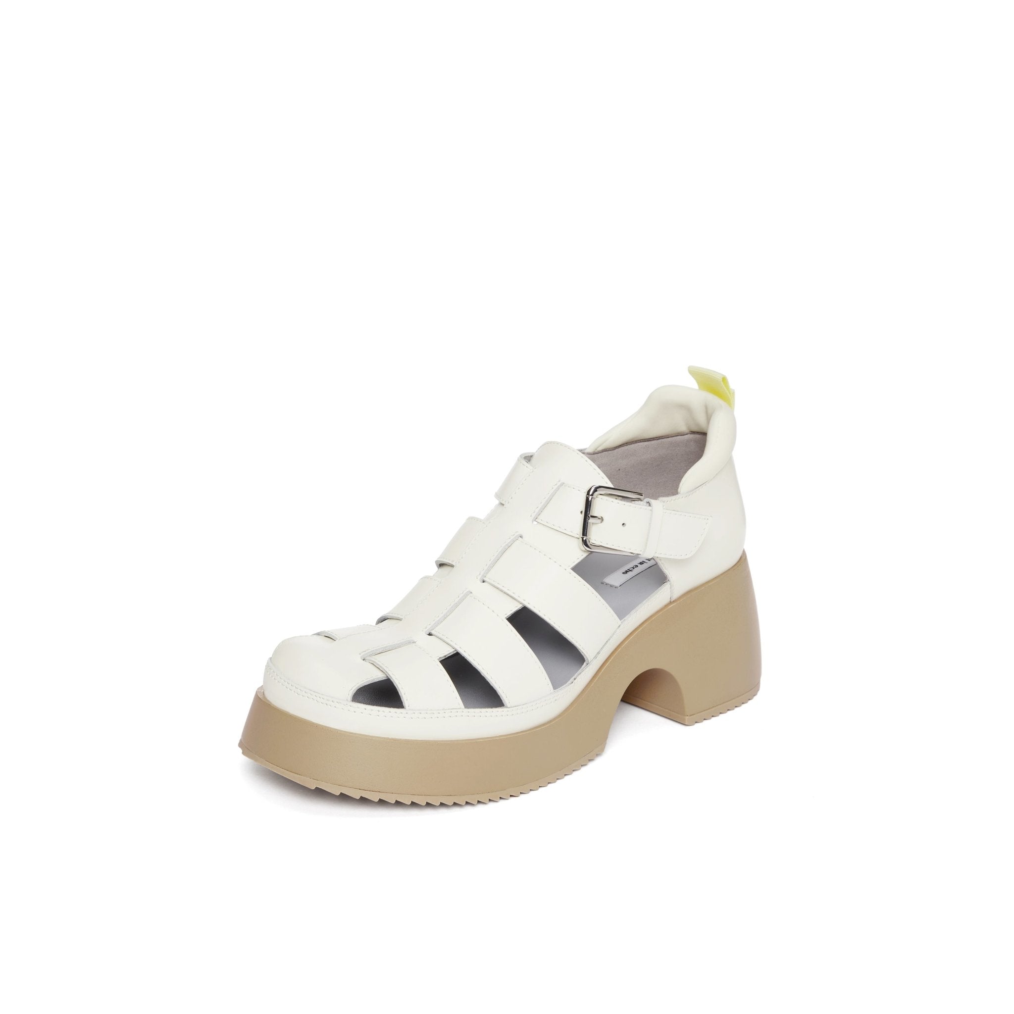 LOST IN ECHO White Braided Thick-soled Gladiator Sandals | MADA IN CHINA