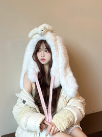 13DE MARZO White Bunny Doozoo Cosplay Balaclava | MADA IN CHINA