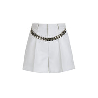 CALVIN LUO White Chain Suit Short | MADA IN CHINA