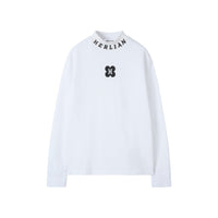 HERLIAN White Collar Logo Long-Sleeve T-Shirt | MADA IN CHINA