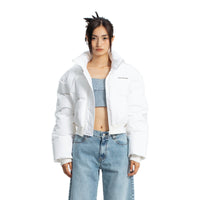 ANN ANDELMAN White Cropped Down Jacket | MADA IN CHINA