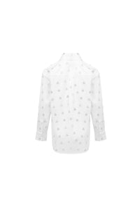 ANN ANDELMAN White Diamante Embellished Shirt | MADA IN CHINA