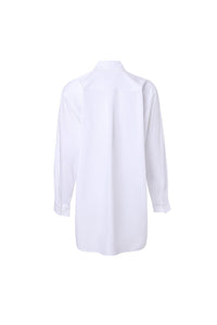 GROUP THERAPY White Double-layer Lace Collar Loose Shirt | MADA IN CHINA