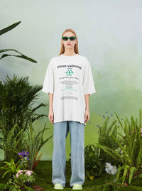 VANN VALRENCÉ White "Five Cities Linkage" Limited Compassion T-shirt | MADA IN CHINA