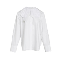 FENGYI TAN White Flower Collar Shirt | MADA IN CHINA
