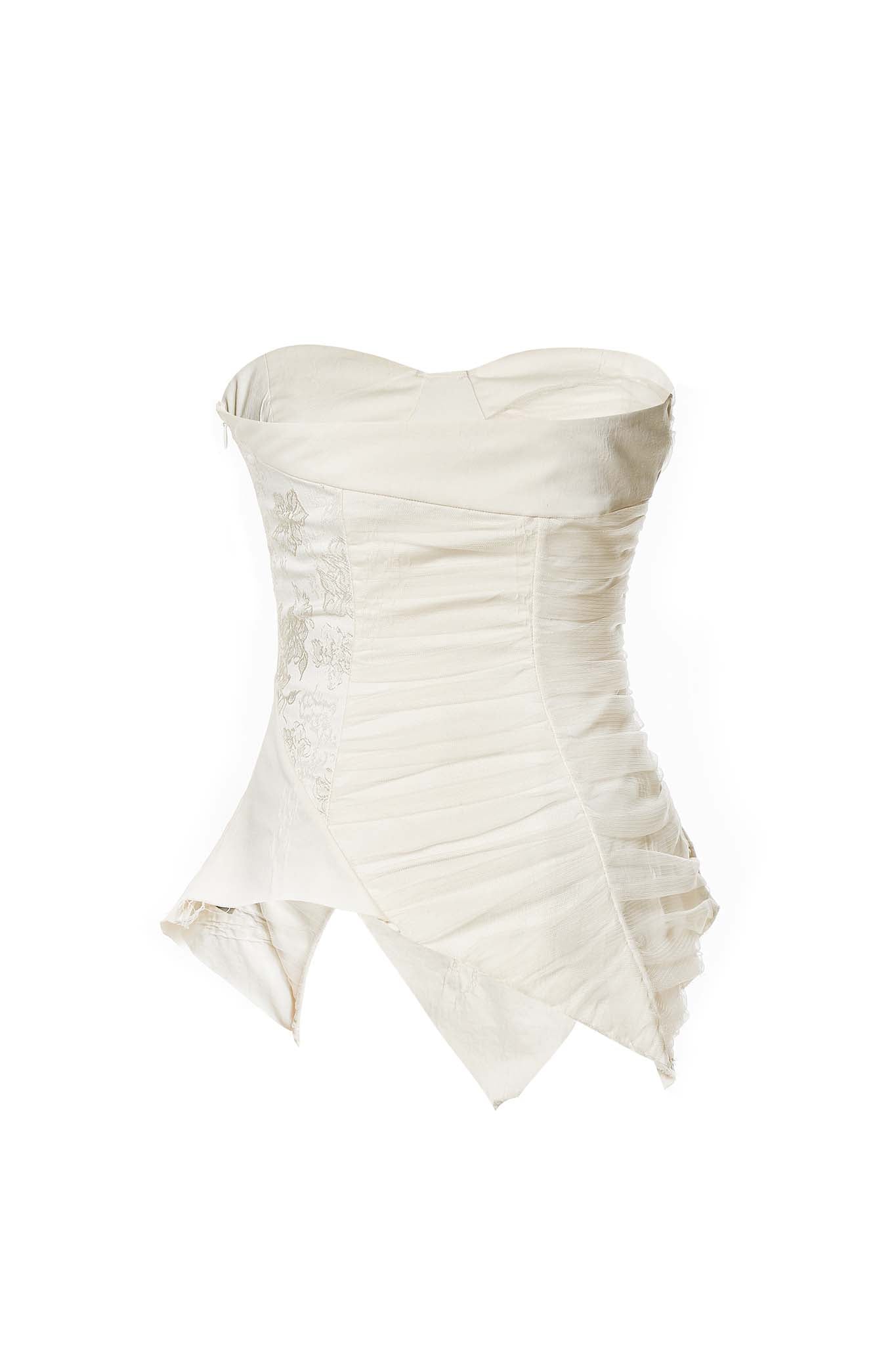 ELYWOOD White Gauze Brassiere Top | MADA IN CHINA