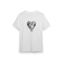 RAY CHU White Melting Heart T- Shirt | MADA IN CHINA