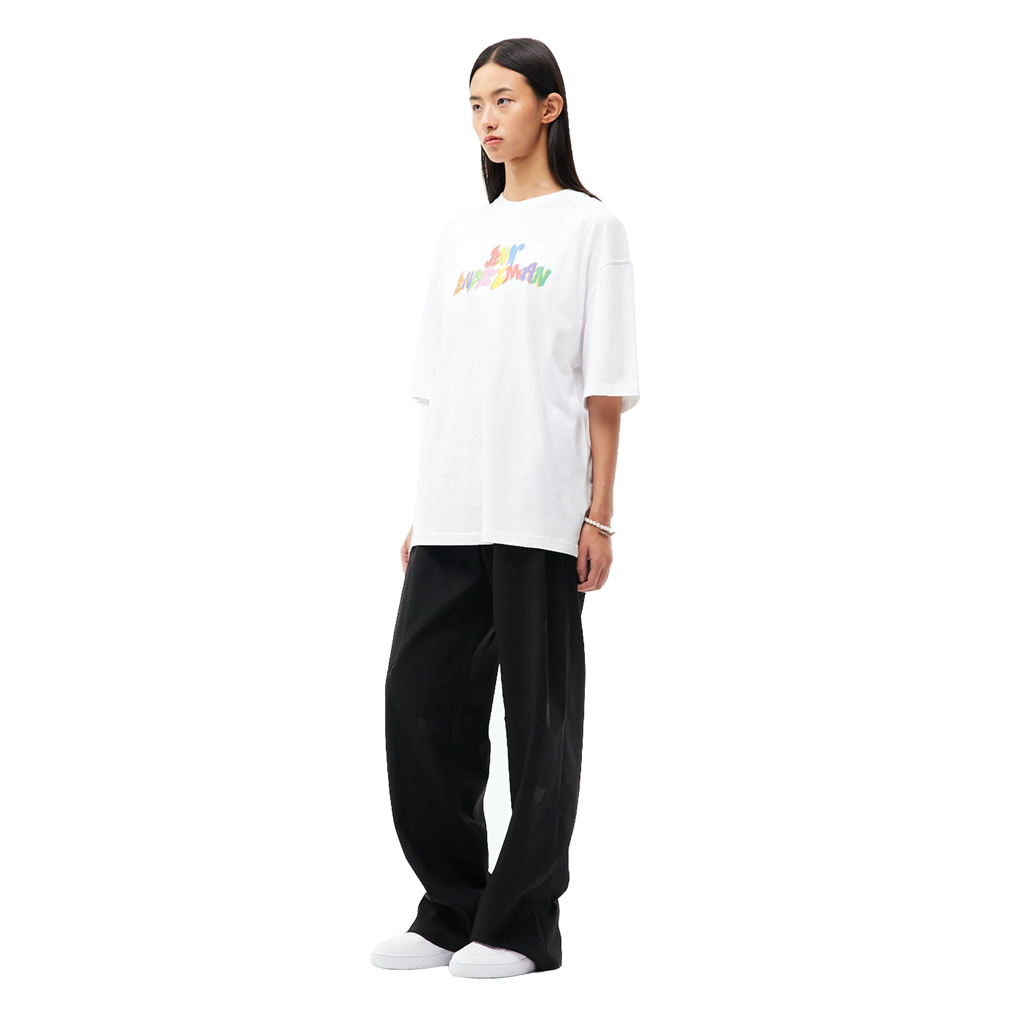 ANN ANDELMAN White Multicolor Logo Print T-Shirt | MADA IN CHINA