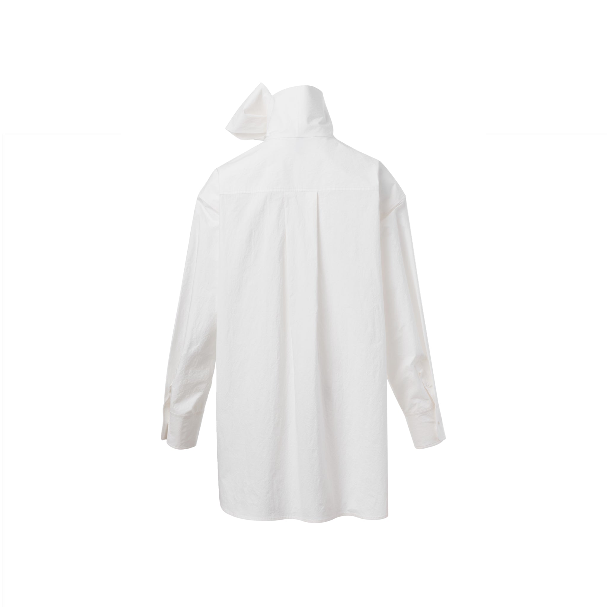 Ther. White Necktie loose fit shirt | MADA IN CHINA