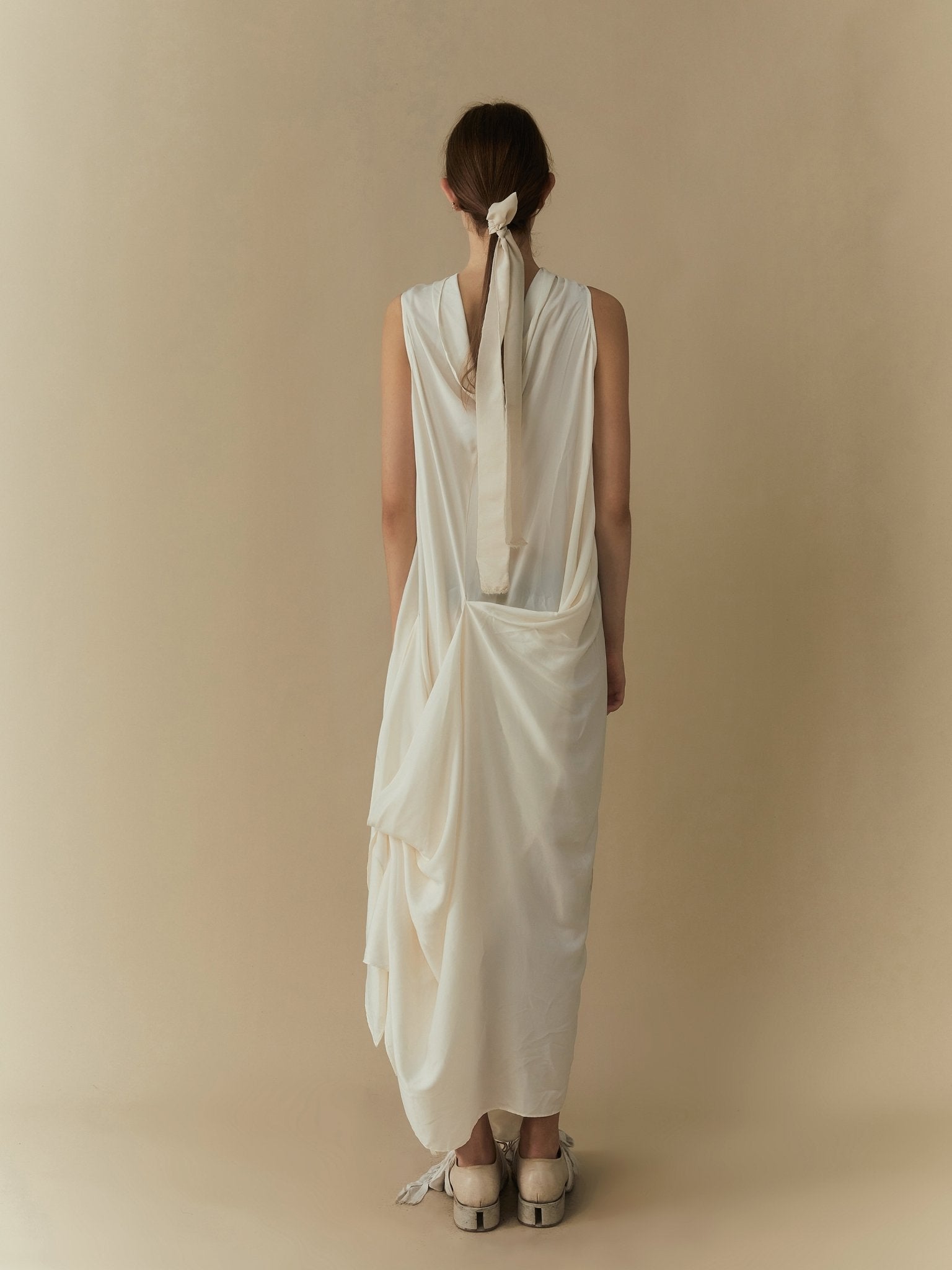 ELYWOOD White One-piece Dress Long | MADA IN CHINA