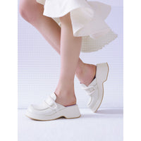 LOST IN ECHO White Platform Loafers | MADA IN CHINA