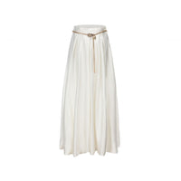 ARTE PURA White pleated acetate bud maxi dress | MADA IN CHINA