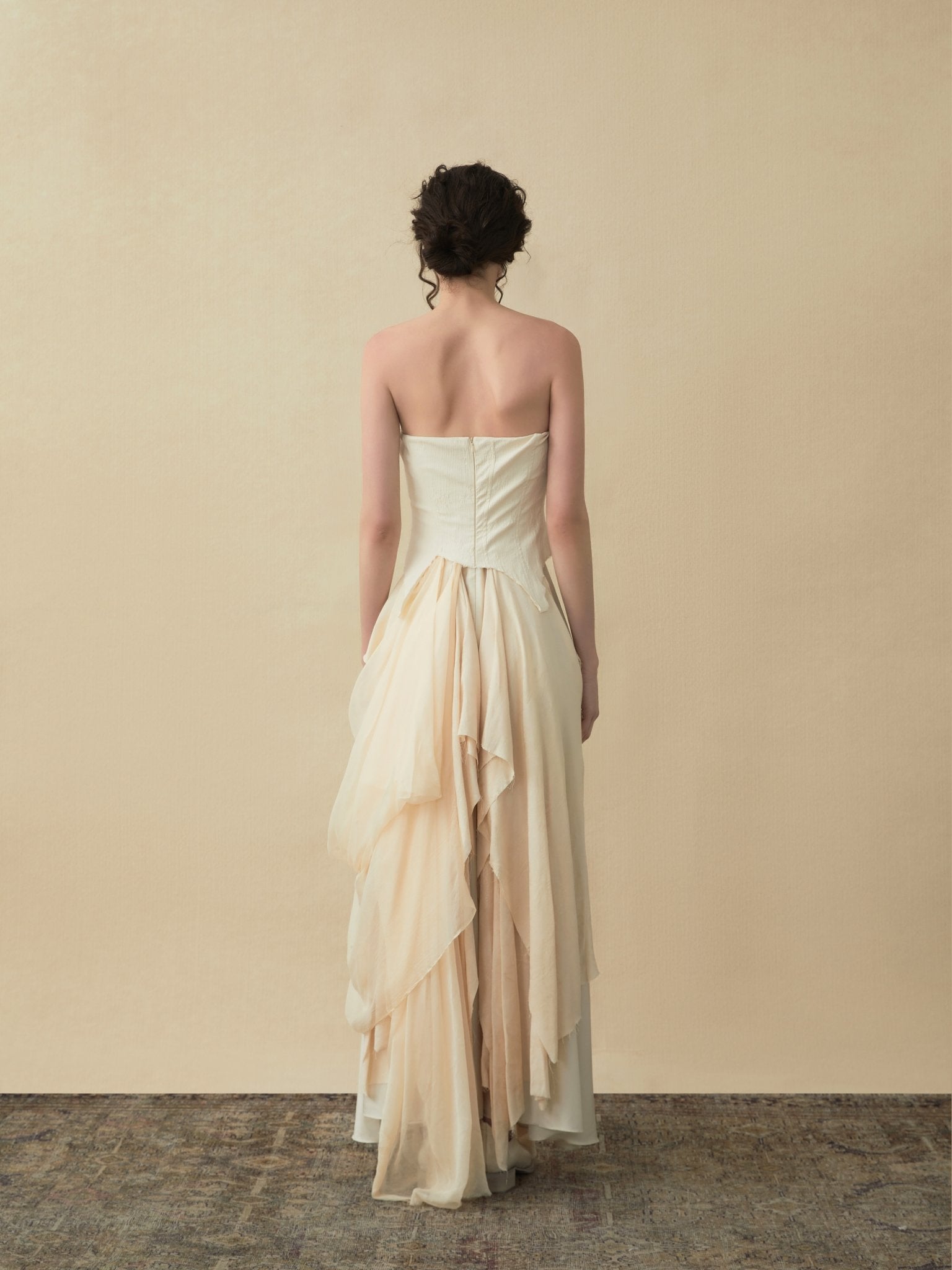 ELYWOOD White Seamed Long Dress | MADA IN CHINA