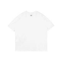 UNAWARES White Square Diamond Pattern Loose Fit T-shirt | MADA IN CHINA