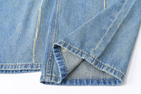 SOMESOWE White Thread Jeans | MADA IN CHINA