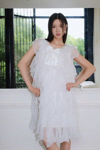 AIMME SPARROW White Tutu Bow Dress | MADA IN CHINA