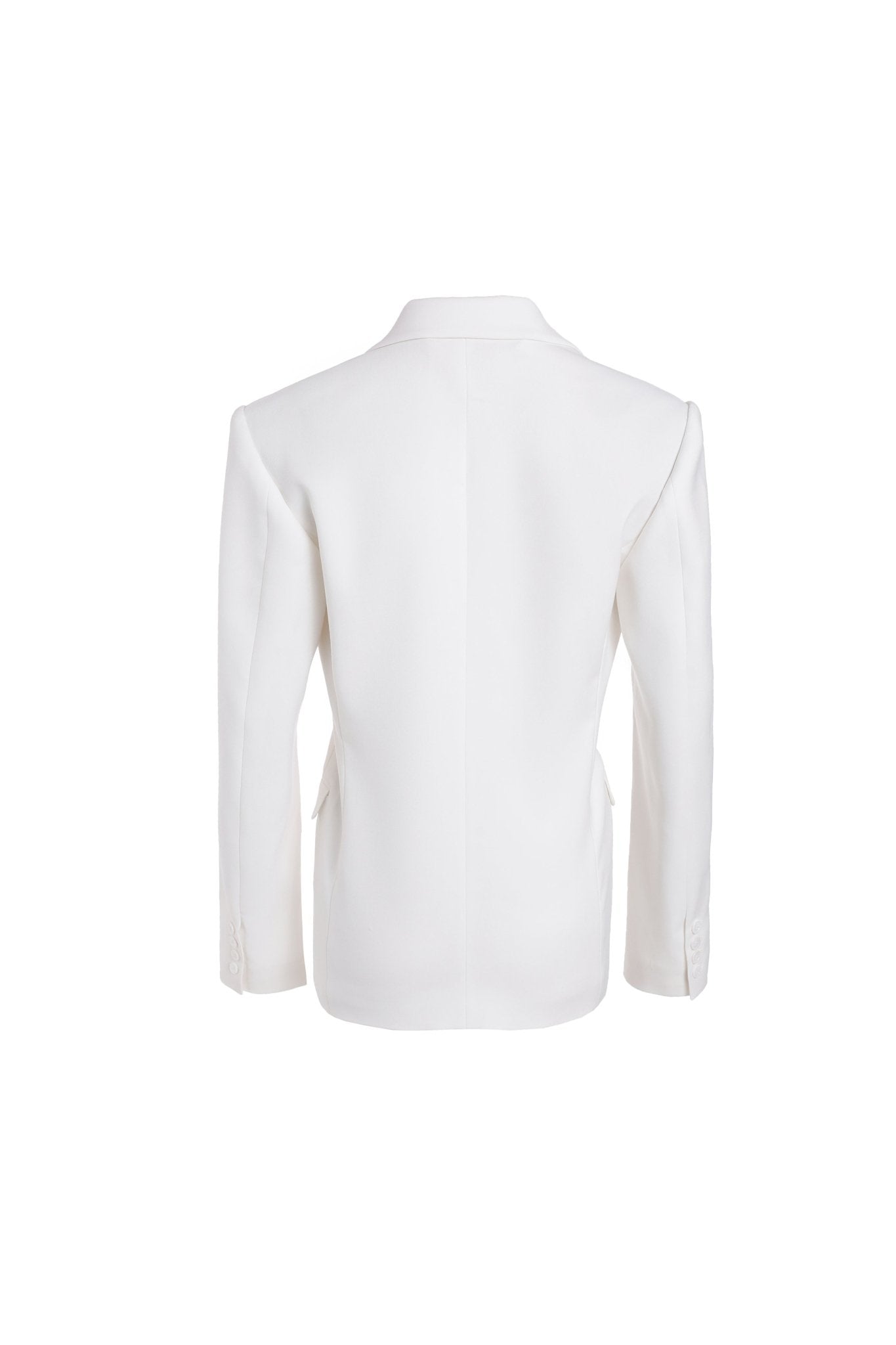 GROUP THERAPY White Wool Slim Fit Suit | MADA IN CHINA