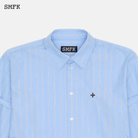 SMFK Wild World Sky Blue Stripe Shirt | MADA IN CHINA
