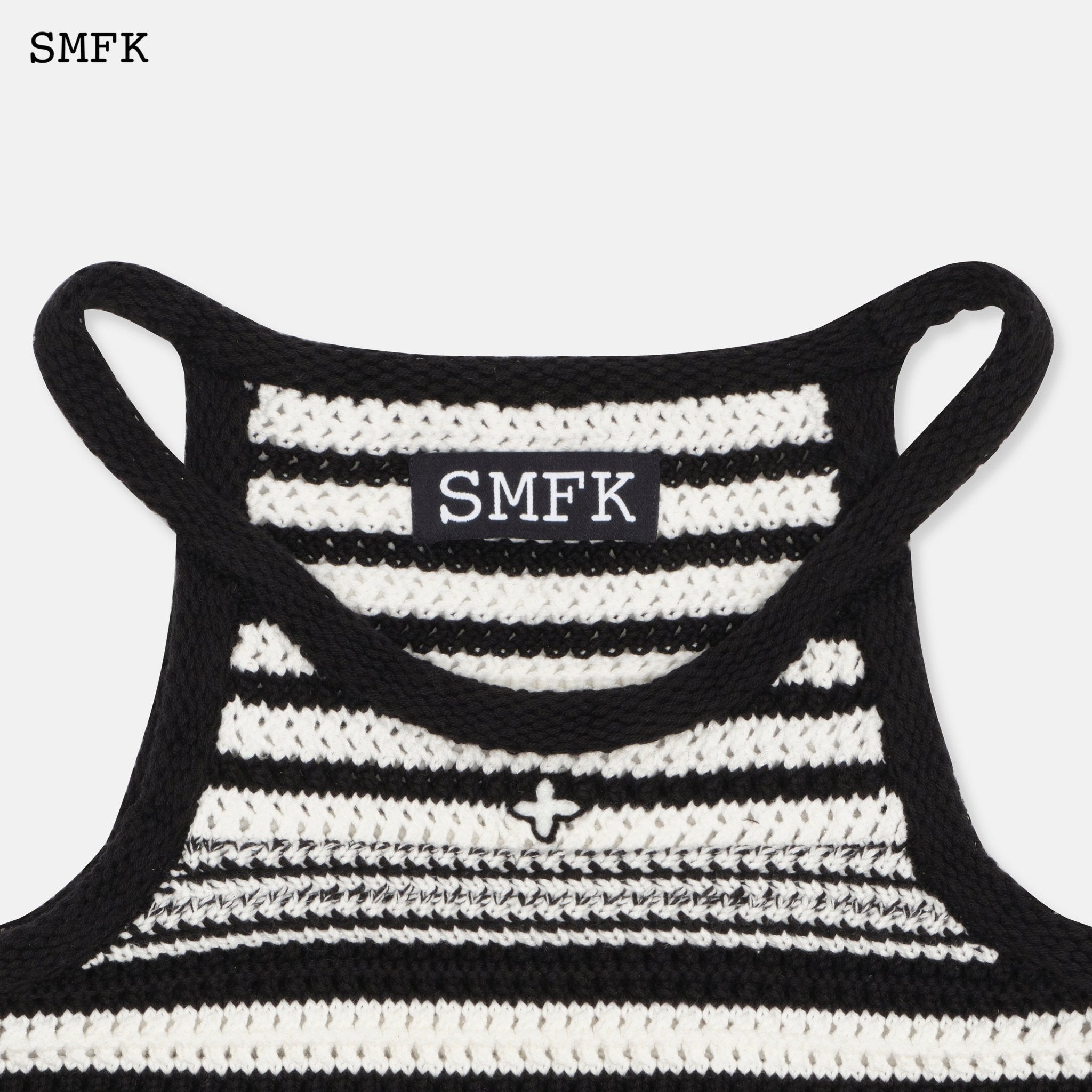 SMFK Wilderness Black And White Knitted Vest | MADA IN CHINA
