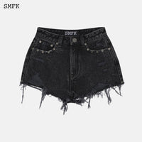 SMFK Wilderness Rock Black Short Jeans | MADA IN CHINA