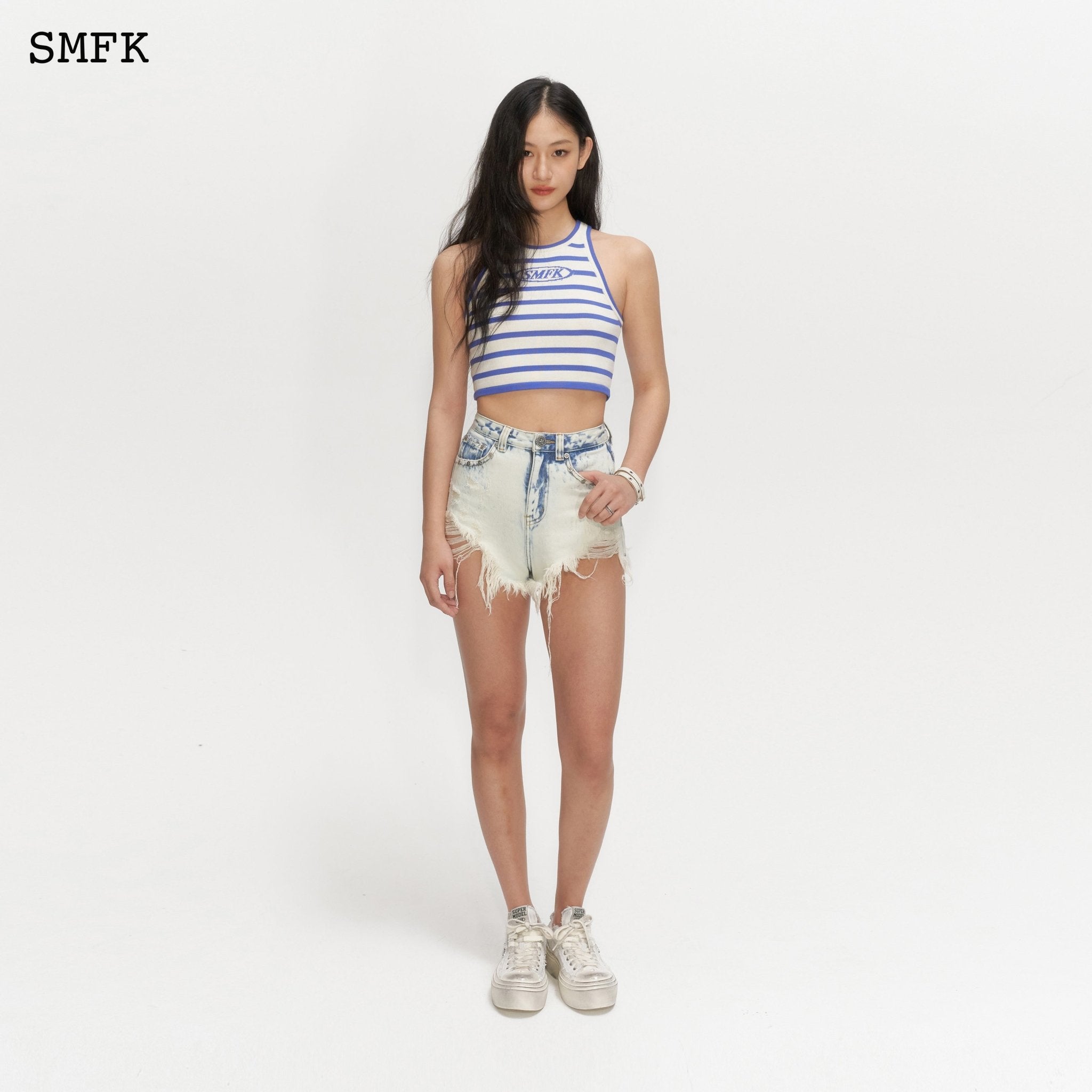 SMFK Wilderness Rock White Short Jeans | MADA IN CHINA