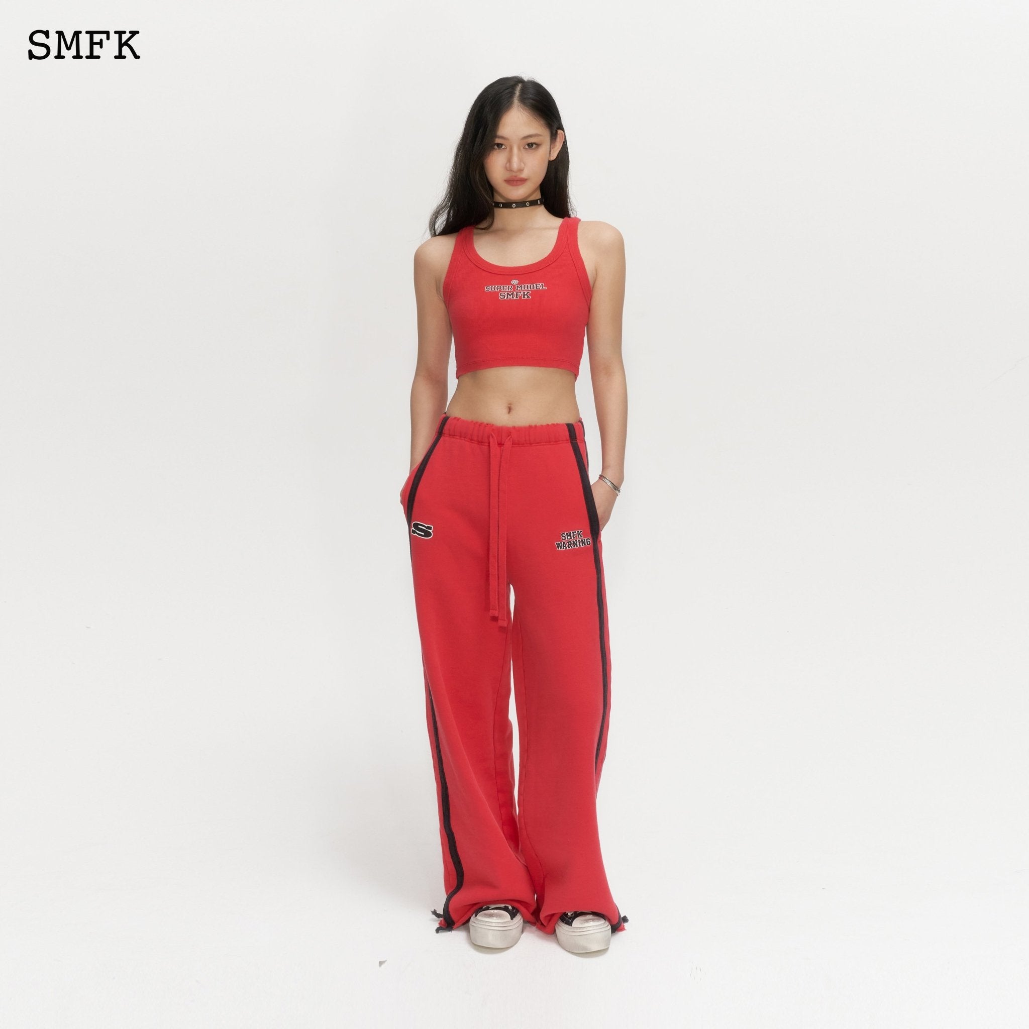 SMFK Wilderness Wandering Red Sport Pants | MADA IN CHINA