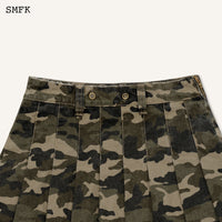 SMFK WildWorld Camouflage Green Mini Skirt | MADA IN CHINA