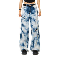 SMFK WildWorld Camouflage Loose Jeans Ocean Blue | MADA IN CHINA