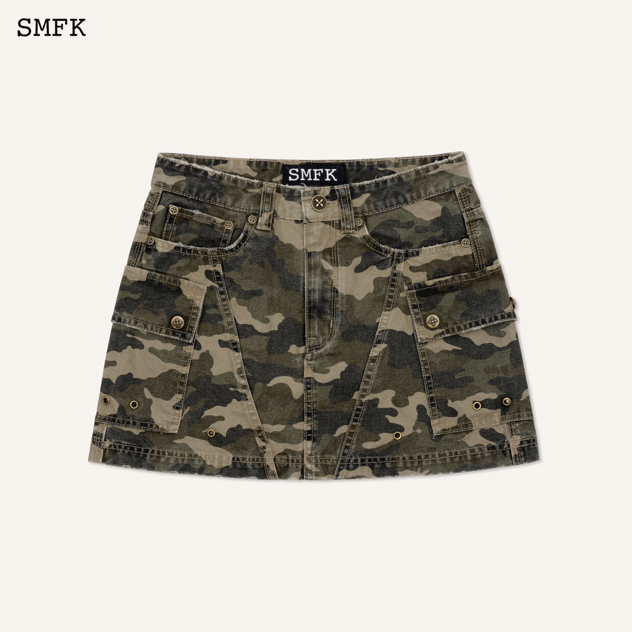 SMFK WildWorld Camouflage Stray Mini Skirt | MADA IN CHINA