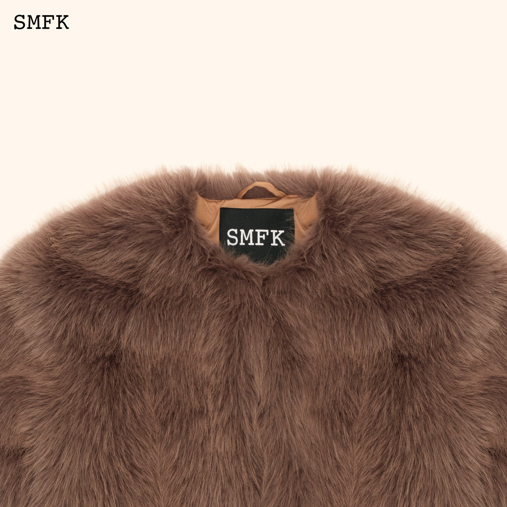 SMFK WildWorld Classic Faux Fur Jacket In Purple | MADA IN CHINA